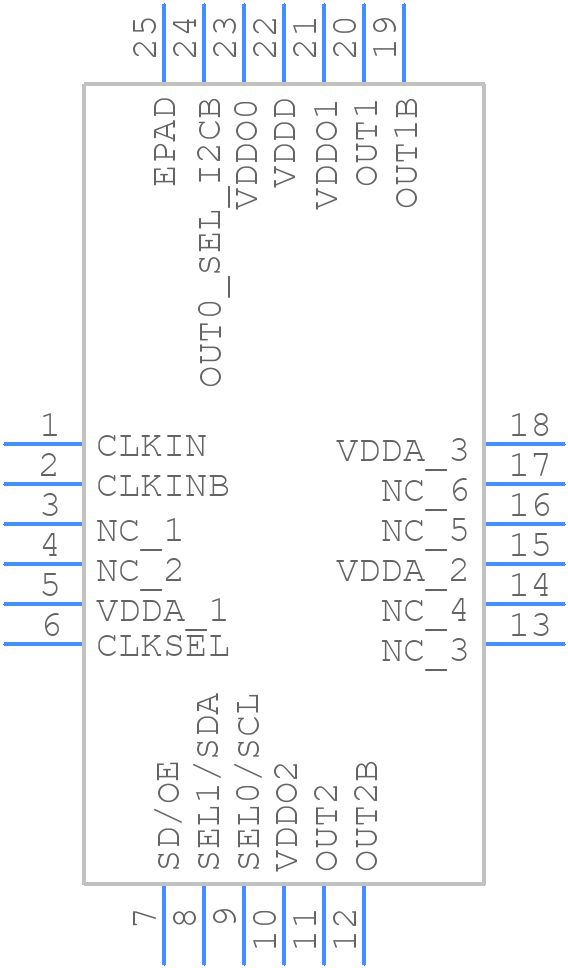 5P49V5933B000LTGI8 - Renesas Electronics - PCB symbol