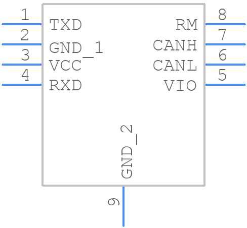 TLE7250XLEXUMA1 - Infineon - PCB symbol