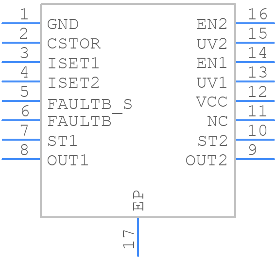 IS32LT3126 - Integrated Silicon Solution Inc. - PCB symbol