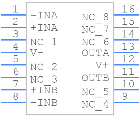 NE5532DG - onsemi - PCB symbol