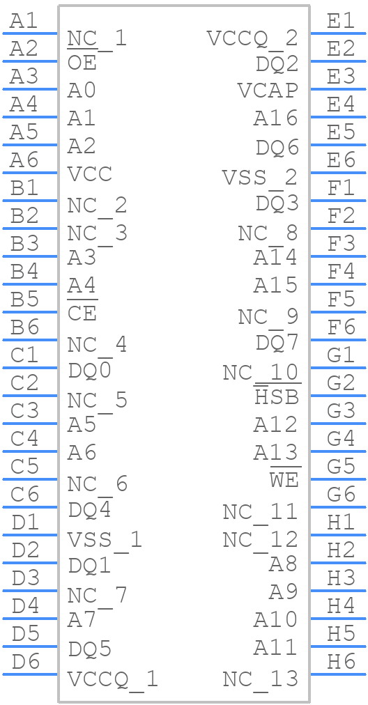CY14V101LA-BA45XIT - Infineon - PCB symbol