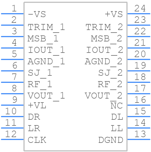 AD1865N - Analog Devices - PCB symbol