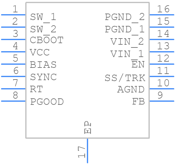 LM43601AQPWPRQ1 - Texas Instruments - PCB symbol