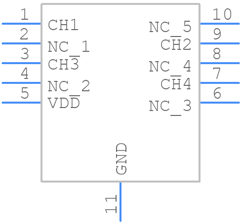 CDDFN10-3304NA - Bourns - PCB symbol