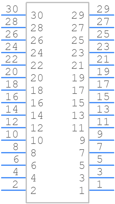 ER8-30S-0.8SV-5H - Hirose - PCB symbol