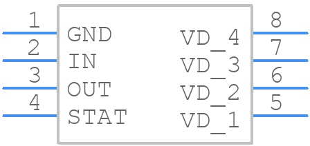 NCV8461DR2G - onsemi - PCB symbol