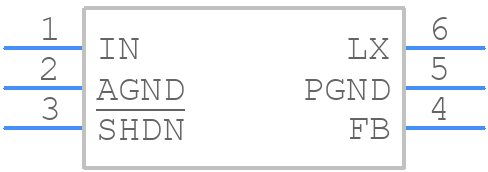 MAX1920EUT+ - Analog Devices - PCB symbol