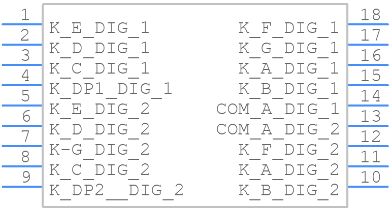 DA56-51EWA - Kingbright - PCB symbol
