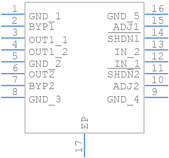 LT3024IFE#PBF - Analog Devices - PCB symbol