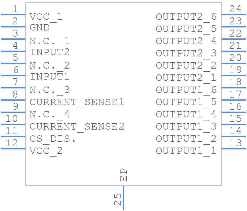 VND5E025MKTR-E - STMicroelectronics - PCB symbol