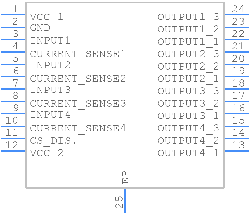 VNQ5E160AK-E - STMicroelectronics - PCB symbol