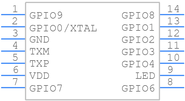 SI4010-C2-GSR - Silicon Labs - PCB symbol
