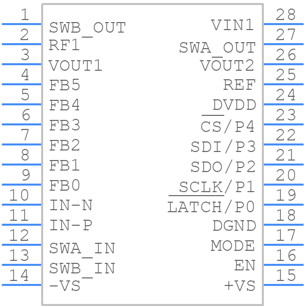 ADA4350ARUZ-R7 - Analog Devices - PCB symbol