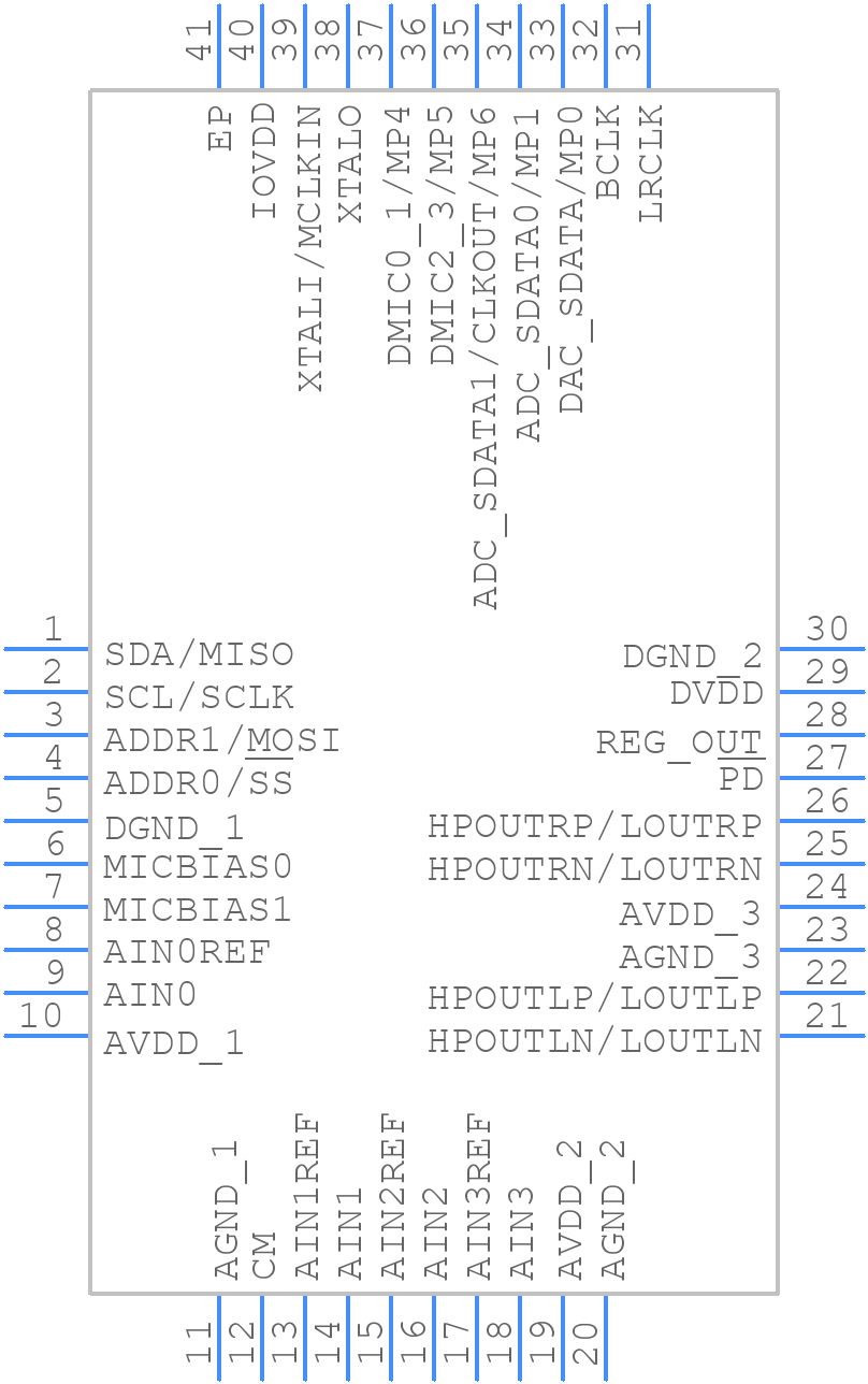 ADAU1372BCPZ - Analog Devices - PCB symbol