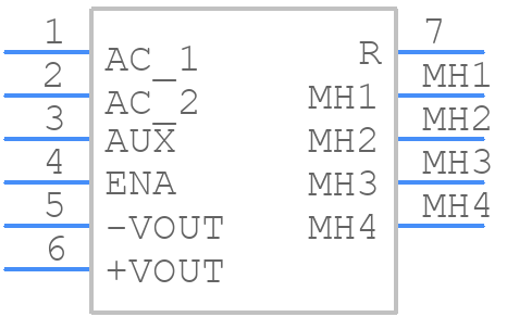 DPG750 - Cosel - PCB symbol