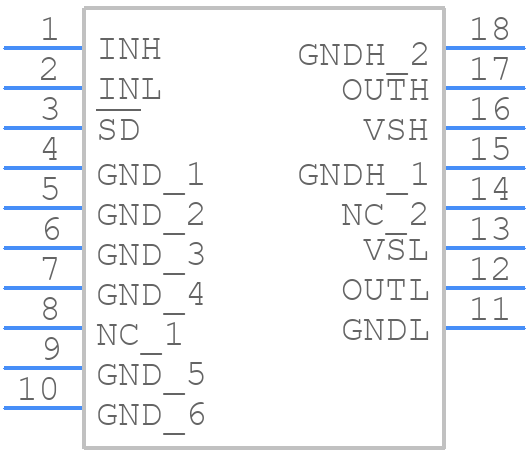 2ED020I06FIXUMA1 - Infineon - PCB symbol