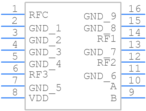HMC245QS16ETR - Analog Devices - PCB symbol