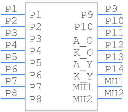 JXD0-0025NL - Yageo Group - PCB symbol