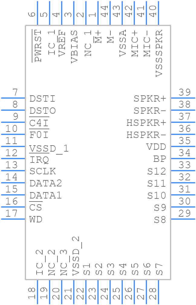 MT9092AP1 - Microsemi Corporation - PCB symbol