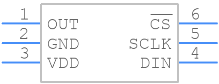MAX5363EUT+T - Analog Devices - PCB symbol