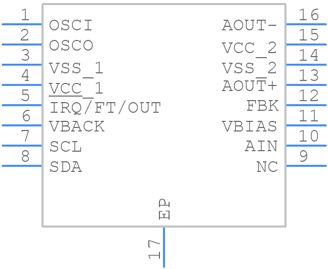 M41T00AUDD1F - STMicroelectronics - PCB symbol