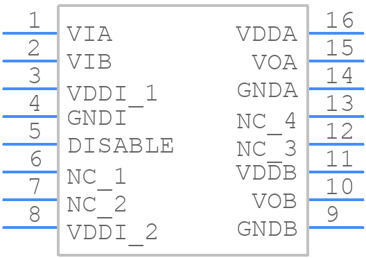 SI8235BD-D-ISR - Silicon Labs - PCB symbol