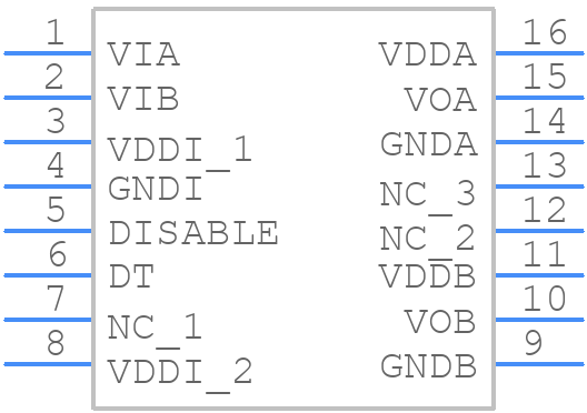 SI8230BD-D-IS3 - Silicon Labs - PCB symbol