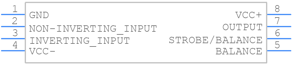 LM311D - STMicroelectronics - PCB symbol