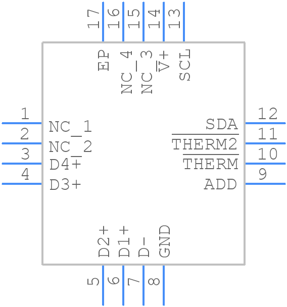 TMP464AIRGTT - Texas Instruments - PCB symbol