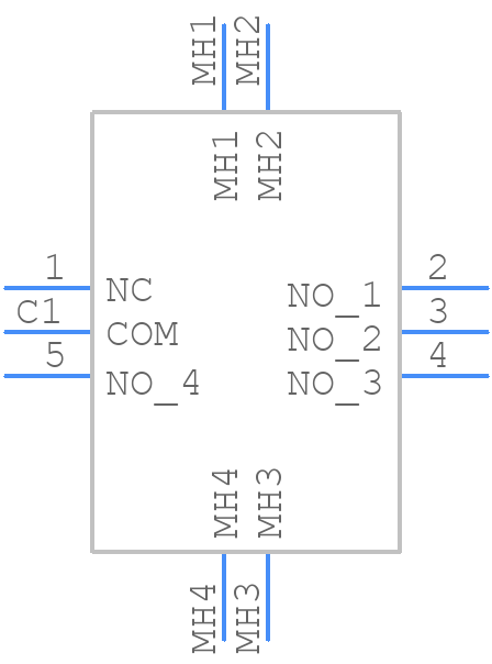 NR01105ANG13-1H - NKK Switches - PCB symbol
