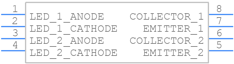 MOCD223M - onsemi - PCB symbol