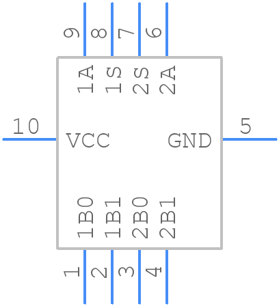 FSA2267L10X - onsemi - PCB symbol