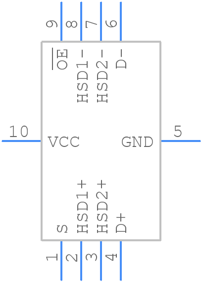 FSUSB30L10X - onsemi - PCB symbol