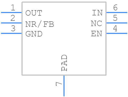 TPS7A3701DRVT - Texas Instruments - PCB symbol